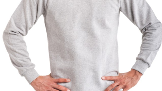 Gri Bisiklet Yaka Sweatshirt