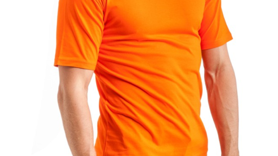 Turuncu Bisiklet  Yaka Tişört