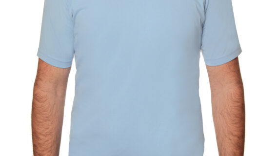 Açık Mavi V Yaka Tişört