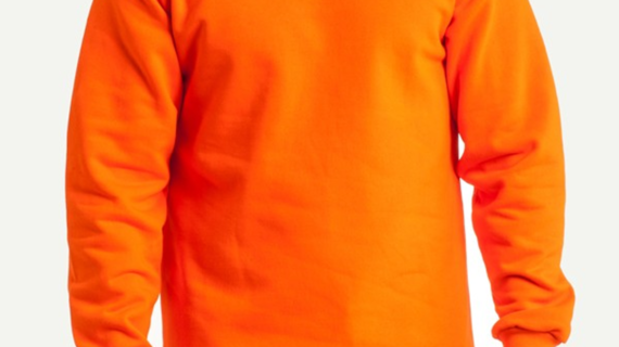 Turuncu Bisiklet  Yaka Sweatshirt